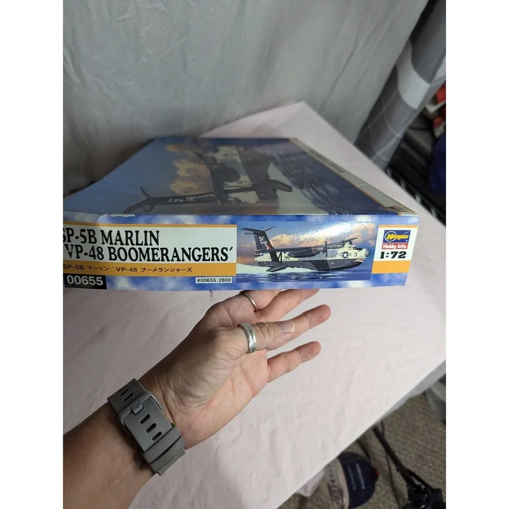 Vintage Hasegawa SP-5B Marlin VP-48 Boomerangers military model airplane‎ kit